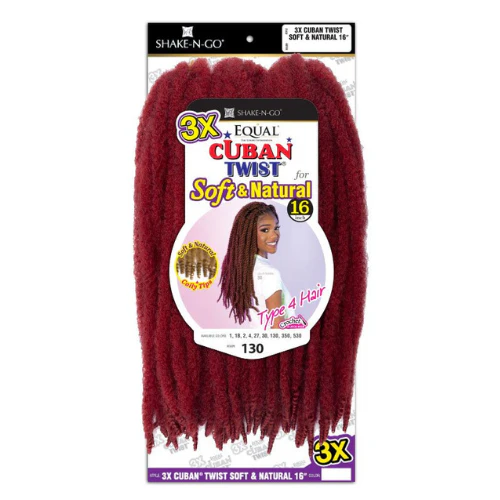 3X Cuban Twist Soft & Natural 16" FreeTress Equal Synthetic Braiding Hair by Shake-N-Go - Image 7
