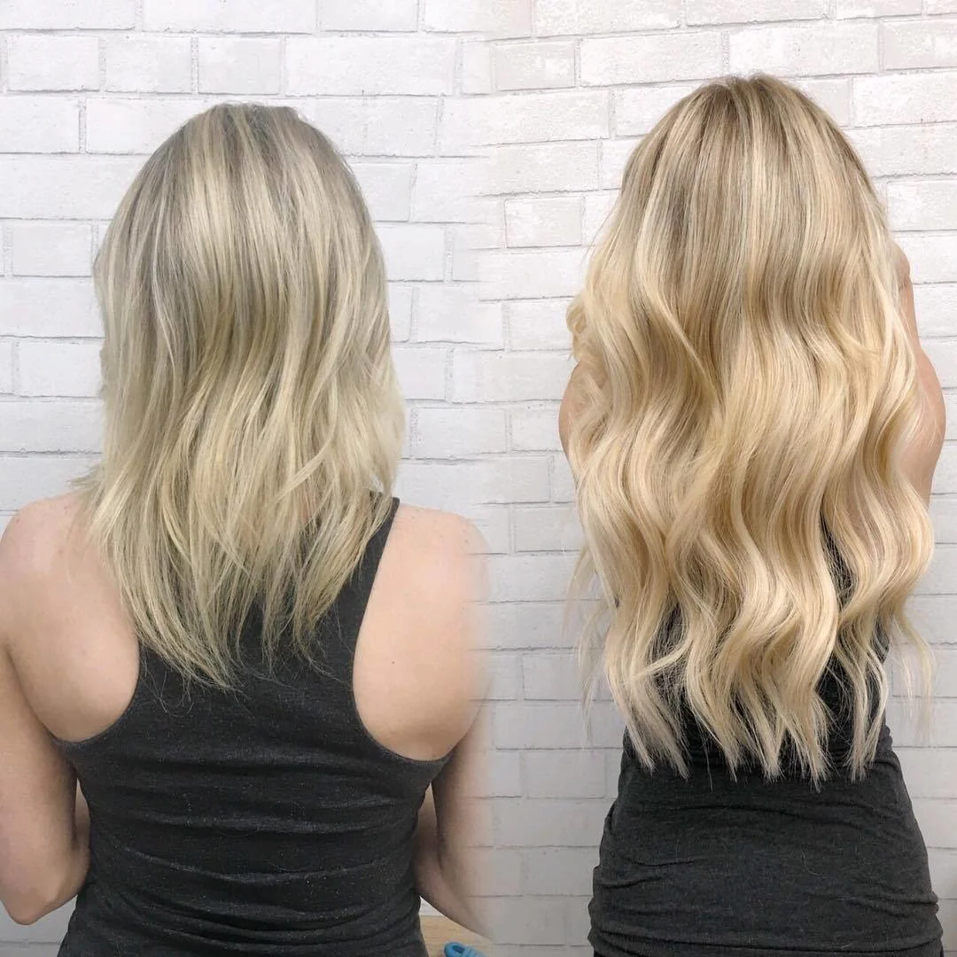 9 Piece 18" & 22" Clip-In Extensions 100% Remy Human Hair By Jazz Wave - Image 6