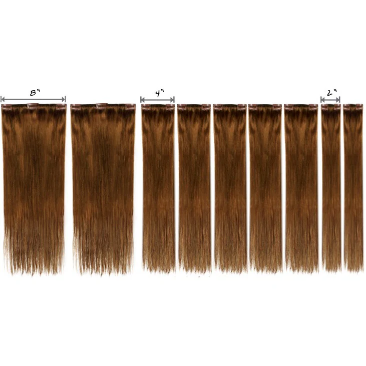 9 Piece 18" & 22" Clip-In Extensions 100% Remy Human Hair By Jazz Wave - Image 7