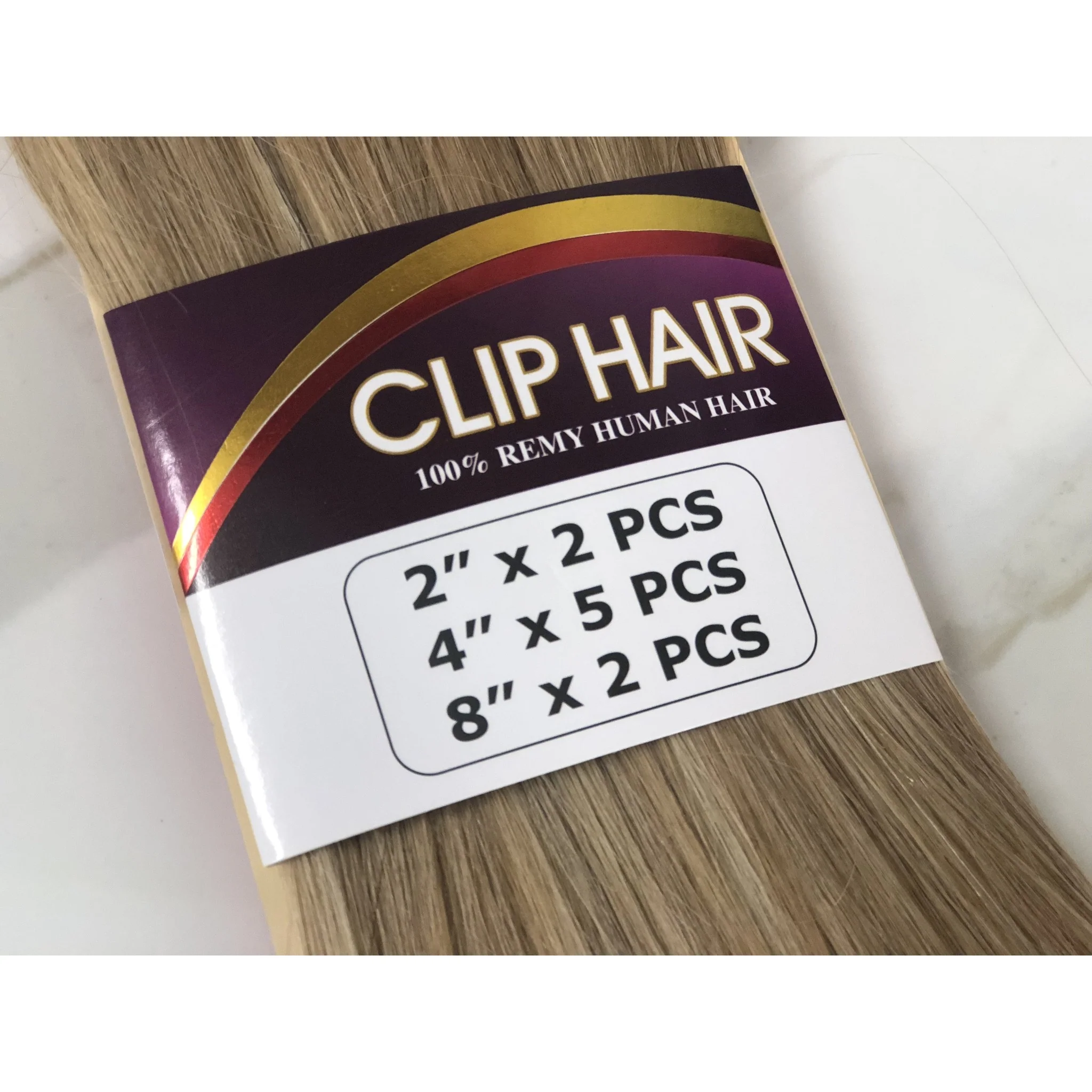 9 Piece 18" & 22" Clip-In Extensions 100% Remy Human Hair By Jazz Wave - Image 8