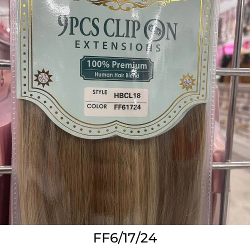 Avanti California Wave Human Blend 9PC Clip-On Hair Extension 18" 22" by Hair Couture - Image 7