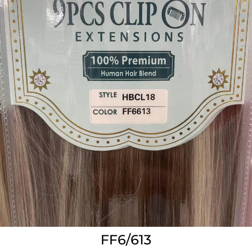 Avanti California Wave Human Blend 9PC Clip-On Hair Extension 18" 22" by Hair Couture - Image 8