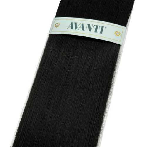 Avanti Straight Human Blend 9PC Clip-On Hair Extension 18" 22" by Hair Couture - Image 4