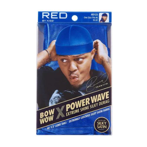 Bow Wow X Power Wave Extreme Shine Silky Durag - Red by Kiss - Image 5