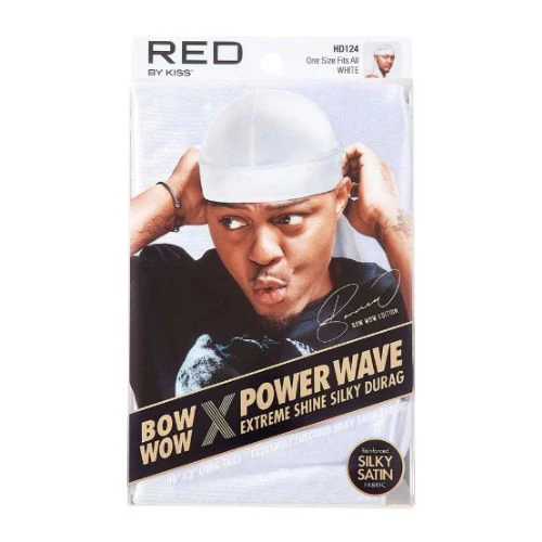 Bow Wow X Power Wave Extreme Shine Silky Durag - Red by Kiss - Image 6