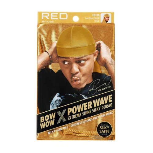 Bow Wow X Power Wave Extreme Shine Silky Durag - Red by Kiss - Image 8
