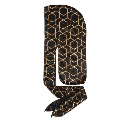 Bow Wow X Power Wave Lit Gold Silky Durag - Red by Kiss - Image 3