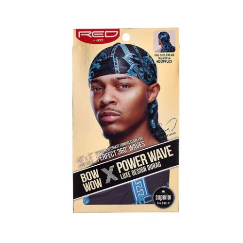 Bow Wow X Power Wave Luxe Design Durag - Red by Kiss - Image 6
