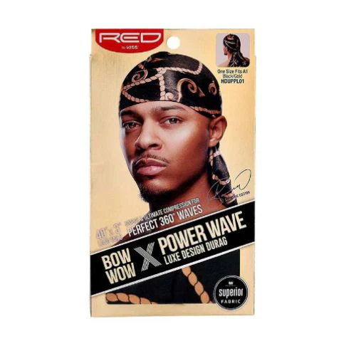 Bow Wow X Power Wave Luxe Design Durag - Red by Kiss - Image 7