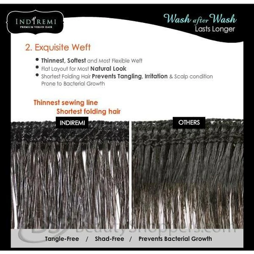 IndiRemi Remy Virgin 100% Human Fine Silky Hair Extension Hair By Bobbi Boss - Image 9