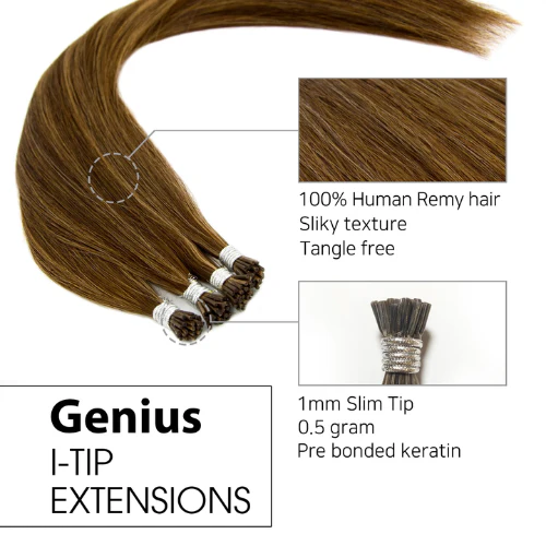 GENIUS I-TIP 100% Human Cuticle Intact Remy Hair by Hair Couture - Image 5