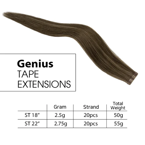 GENIUS TAPE-IN 100% Human Cuticle Intact Remy Hair by Hair Couture - Image 6