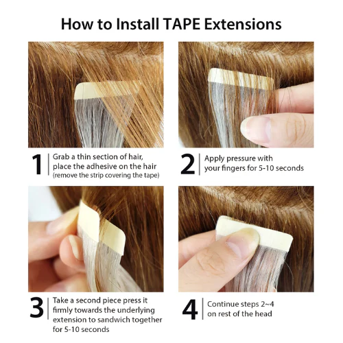 GENIUS TAPE-IN 100% Human Cuticle Intact Remy Hair by Hair Couture - Image 7