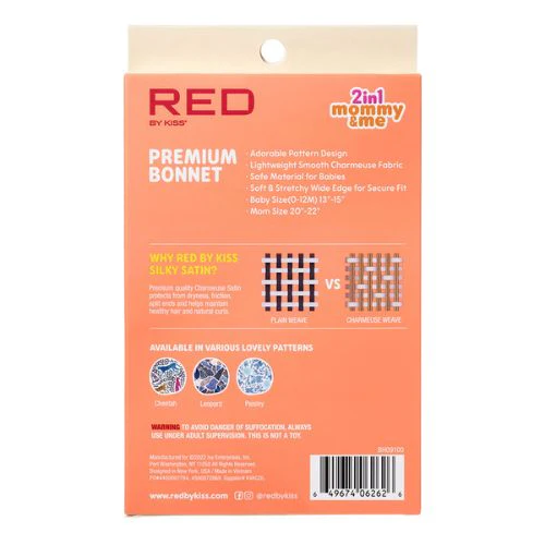 Mommy & Me Premium Satin Bonnet 2-In-1 by Red By Kiss - Image 4