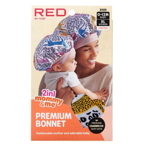 Mommy & Me Premium Satin Bonnet 2-In-1 by Red By Kiss - Image 5