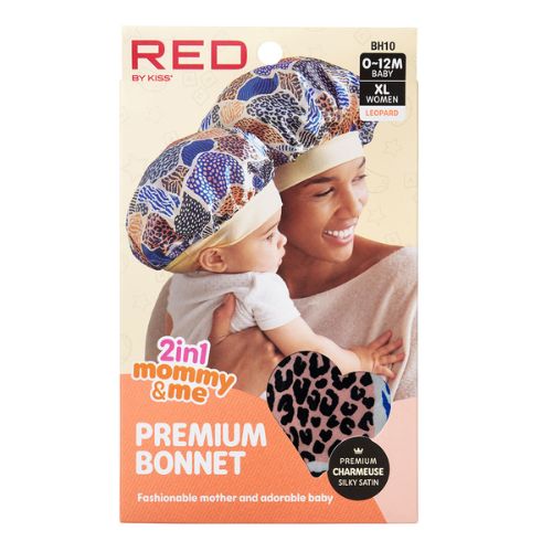 Mommy & Me Premium Satin Bonnet 2-In-1 by Red By Kiss - Image 6
