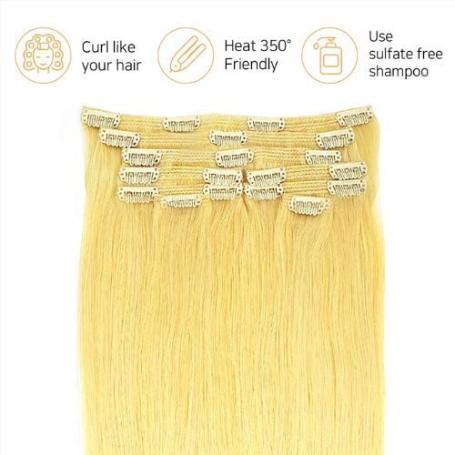Neophilia Straight 100% Remy Human Hair Clip-In Extensions By Hair Couture - Image 5
