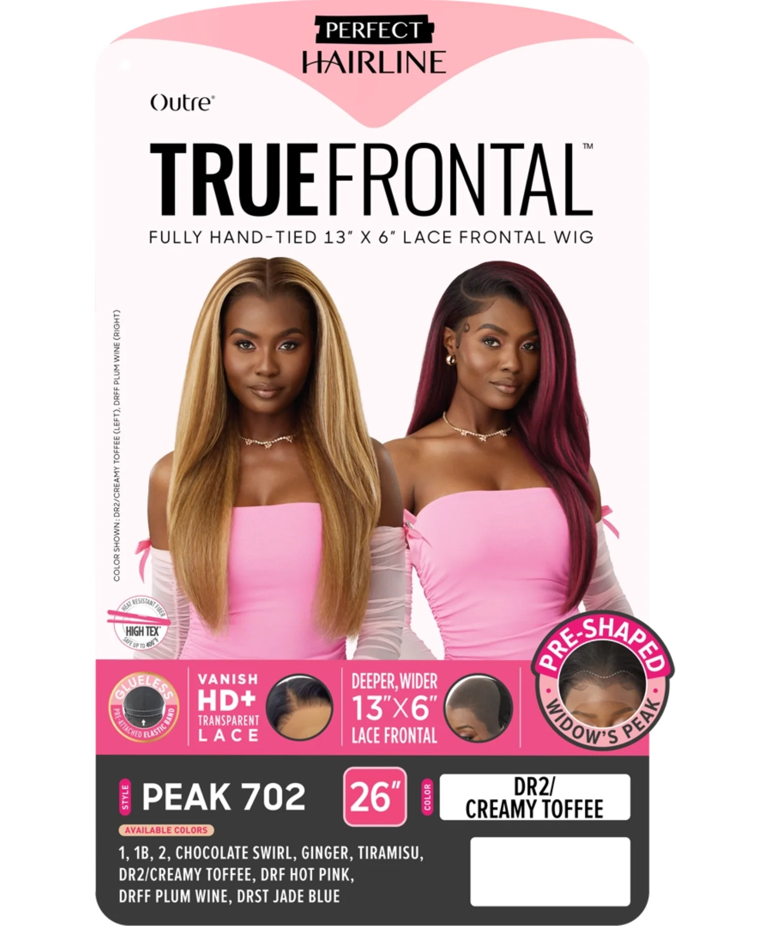 PEAK 702 Perfect Hairline 13x6 Glueless Synthetic Lace Front Wig by Outre - Image 5