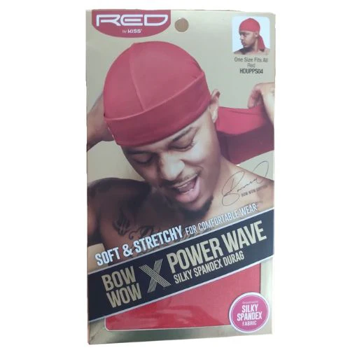 Power Wave Silky Spandex Durag - Red by Kiss - Image 6