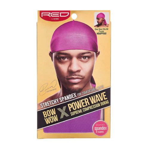 Power Wave Silky Spandex Durag - Red by Kiss - Image 8