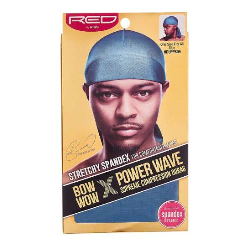 Power Wave Silky Spandex Durag - Red by Kiss - Image 9