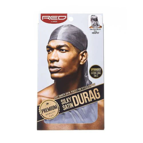 Premium Silky Satin Durag - Red by Kiss - Image 11