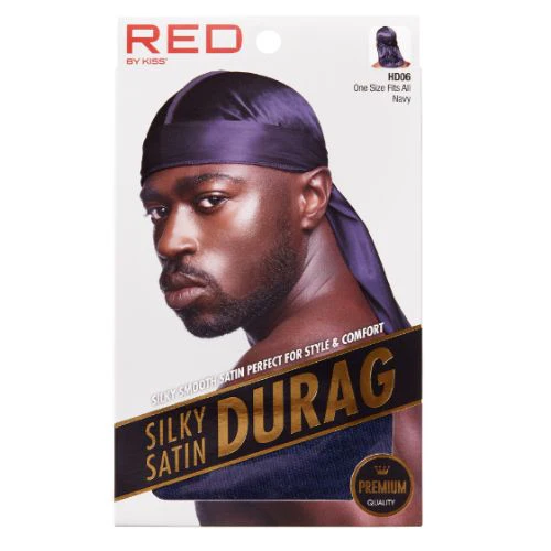 Premium Silky Satin Durag - Red by Kiss - Image 6