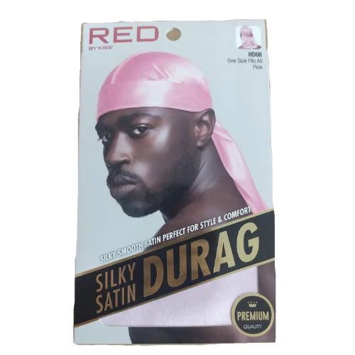 Premium Silky Satin Durag - Red by Kiss - Image 8