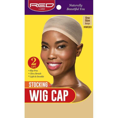 Stocking Wig Cap (2 pack) - Red by Kiss - Image 3