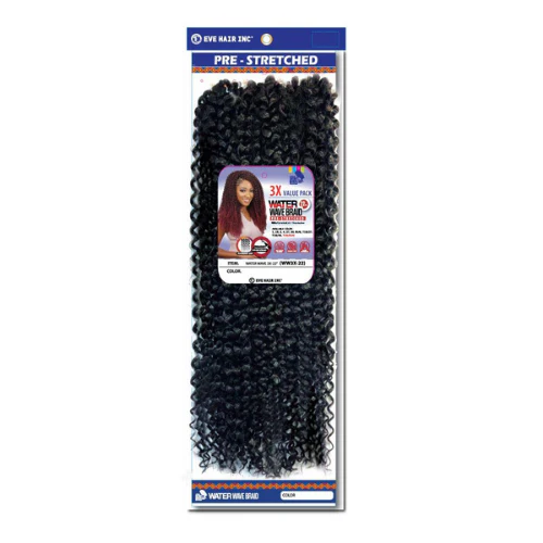 22" Water Wave Braid Pre-Stretched Braiding Hair 3x by Eve Hair - Image 4